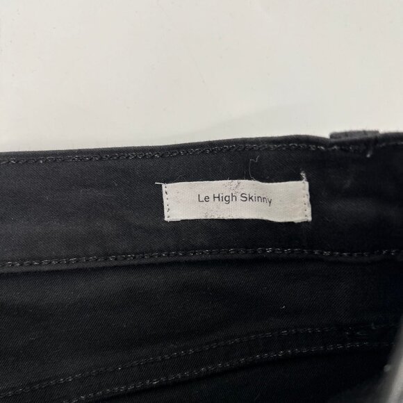 Frame Denim Black Coated Skinny Jeans | Size 25 - Picture 7 of 9